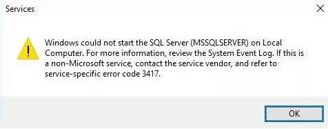 SQL Server 2008启动报错3417。第1张