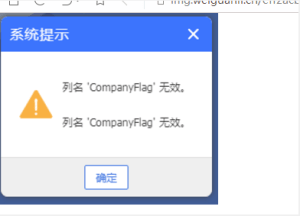 登录报错：列名“ CompanyFlag”无效。第1张